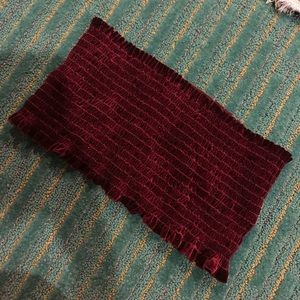 Velvet burgundy top